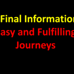 The Final Information to Easy and Fulfilling Journeys