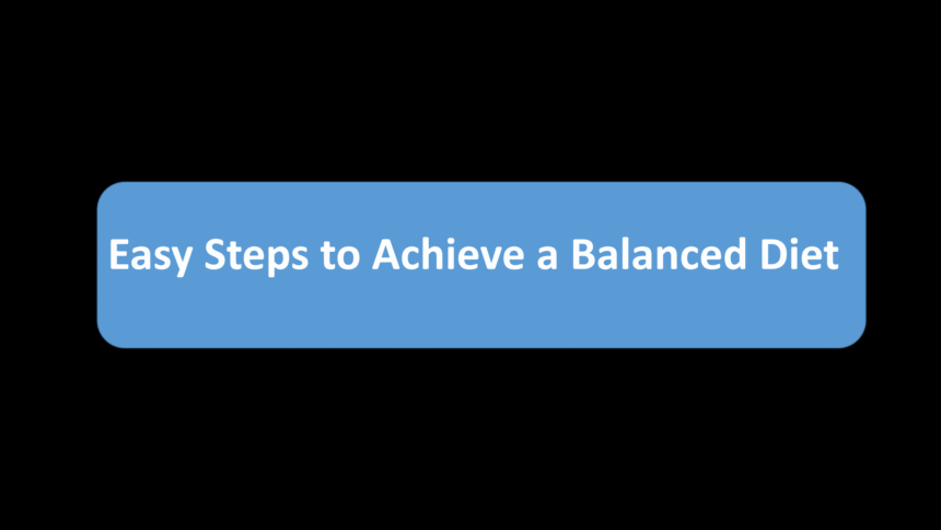 Easy Steps to Achieve a Balanced Diet